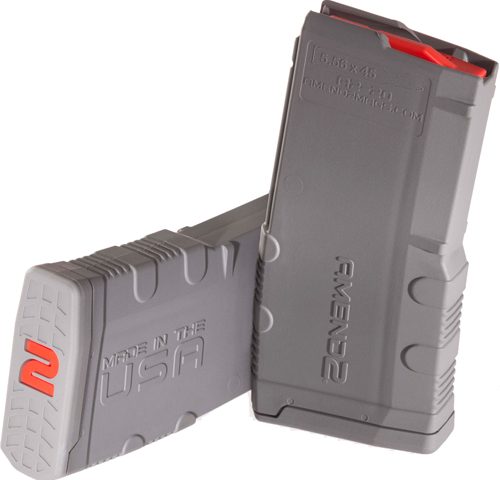 AMEND2 AR-15 MAGAZINE 5.56X45 - 20RD POLYMER GRAY