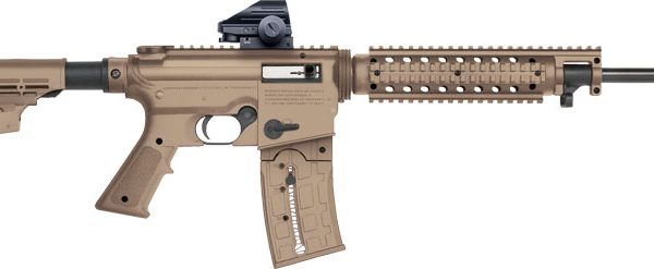 MOSSBERG 715T FLAT TOP 22LR - 16.25" 25RD GREEN DOT BLD/FDE