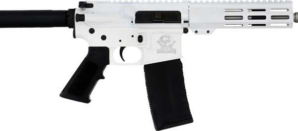 GLFA AR15 PISTOL 223 WYLDE - 7.5" STAINLESS BBL WHITE