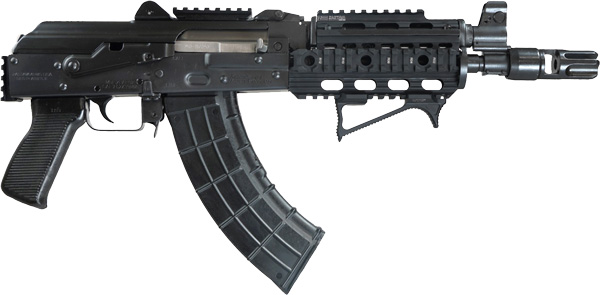 ZASTAVA ZPAP92 PISTOL 7.62X39 - W/NIGHT BREAK QUAD RAIL BLACK