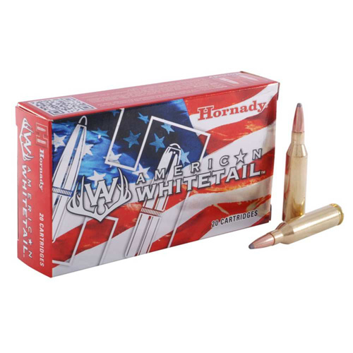 AMERICAN WHITETAIL AMMUNITION - 243 WINCHESTER, 100 GRAIN, INTERLOCK BTSP, 20/BX
