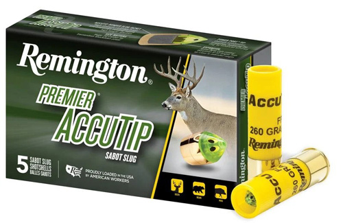 ACCUTIP SABOT SLUGS - 20 GA, 260 GR, 2.75", 1850 FPS, 3/5 OZ CHARGE, 5/BX, RIFLED BBL ONLY