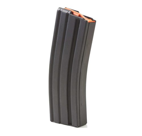 AR-15 .223/5.56 STAINLESS STEEL 30 ROUND MAGAZINE - MARLUBE BLACK, ORANGE FOLLOWER