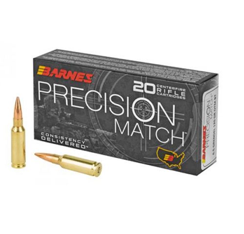 PRECISION MATCH AMMUNITION - 6.5 GRENDEL, 120 GR, MATCH BURNER OTM BT, 20/BOX
