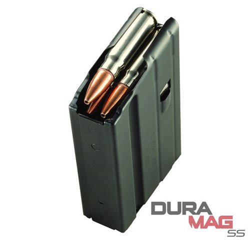 AR-15 MAGAZINE - BLACK W/ BLACK FOLLOWER, 7.62X39MM, 10/RD, STAINLESS STEEL
