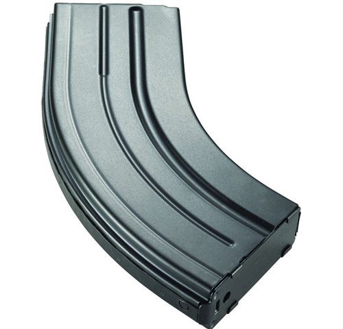 AR-15 MAGAZINE - BLACK W/ BLACK FOLLOWER, 7.62X39MM, 28/RD, STAINLESS STEEL