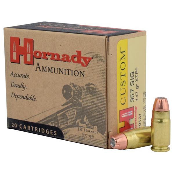 Hornady TAP FPD Handgun Ammunition .357 SIG 147 gr XTP 1225 fps 20/box