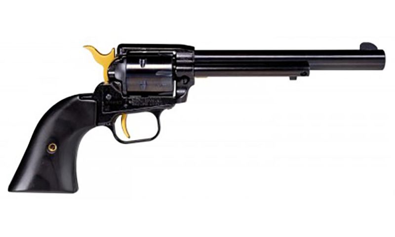 Heritage Rough Rider Revolver .22 LR 6/rd 6.5" Barrel Black with Custom Gold Accents