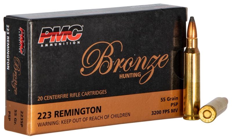 PMC Bronze Hunting Rifle Ammunition .223 Rem 55 gr SP 3200 fps(16") 20/ct