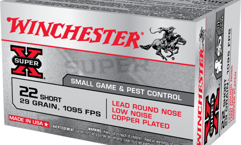 Winchester Super-X Rimfire Ammunition .22 Short 29 gr. PS 1095 fps 50/ct