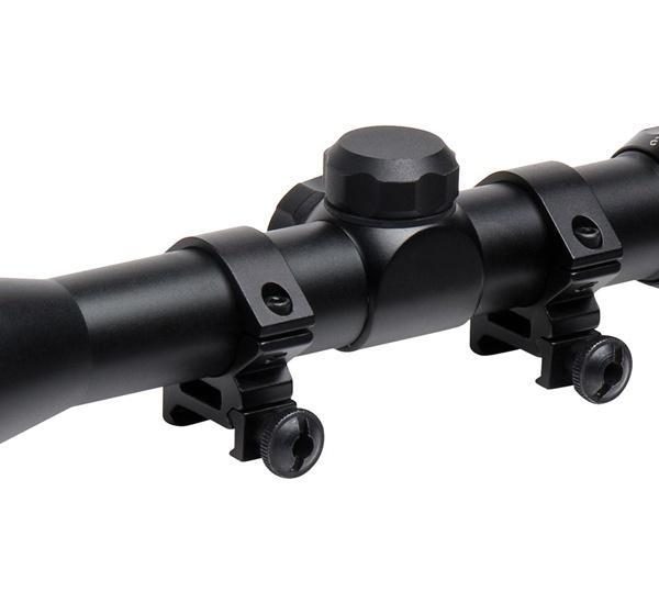 Truglo Trushot Rifle Scope w/Weaver Style Rings - 3-9x40mm  11.52-37.7' 3.15-3.94" Matte