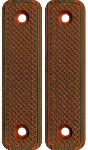 MI LEVER ACTION G10 STRAIGHT - GRIP PANEL RED / BLACK