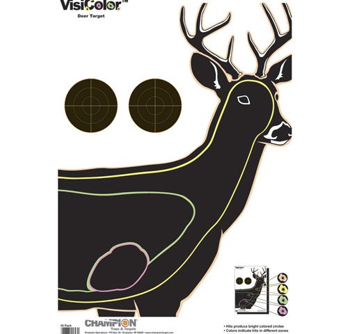 VISICOLOR TARGETS - DEER, 10/PK