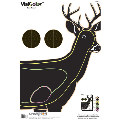 VISICOLOR TARGETS - DEER, 10/PK