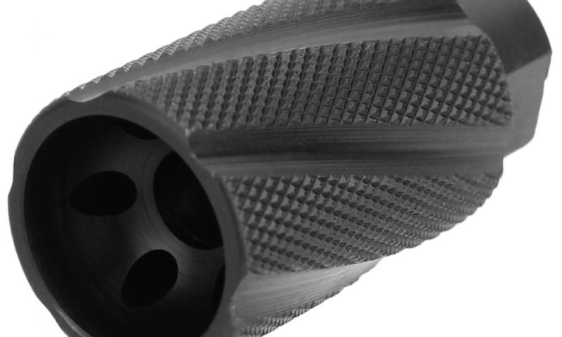 Tacfire Knurled Linear Compensator Sound & Concussion Forwarder .223/5.56 1/2x28 Black