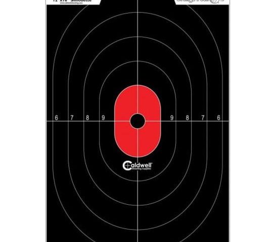 Caldwell Silhouette Center Mass Target Orange and Black 8 Pack