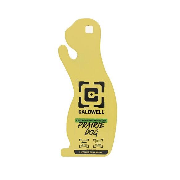 Caldwell AR500 1/4'' Rimfire/Handgun Prairie Dog Target Yellow