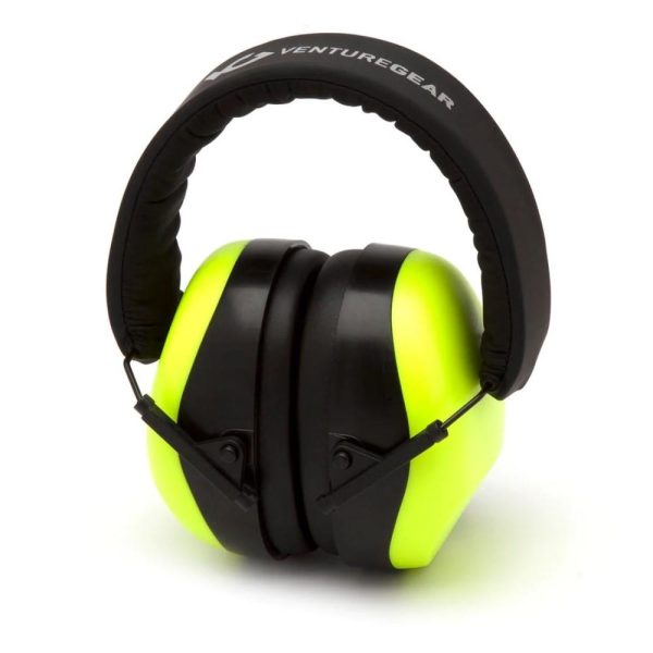 Pyramex Venture Gear VG80 Series Passive Earmuff 25dB Lime