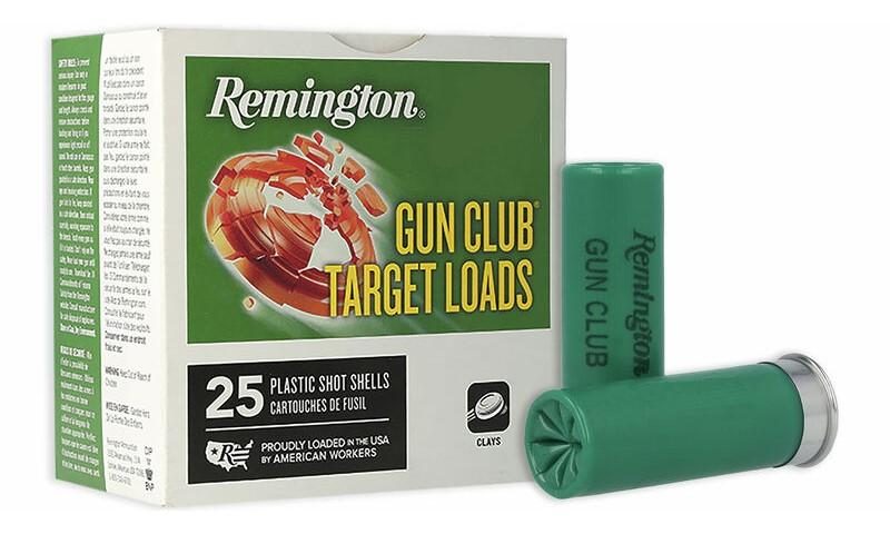 Remington Gun Club Target Load 12 ga 2 3/4" 2 3/4 dr 1 1/8 oz #9 1145 fps - 25/ct