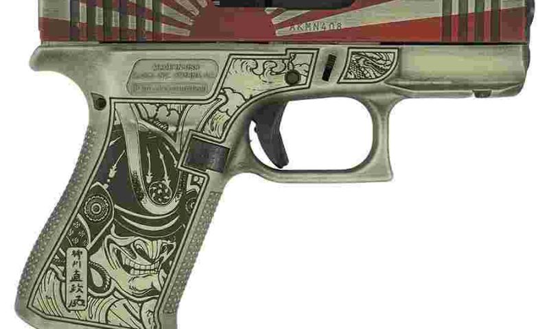 Https3A2F2Fmedia.chattanoogashooting.com2Fimages2Fproduct2FGLUX4350201FRRSBS2FGLOCK 3X FS 9MM W FRONT RAILS Rising Sun Bushido Battle Worn GLUX4350201FRRSBSBW 0002 Right 1