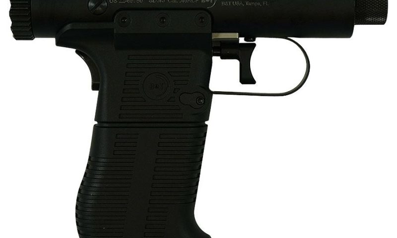 B&T Six45 Bolt Action Handgun .45 ACP 8rd Magazine 3.5" Barrel Black Suppressor Sold Separately