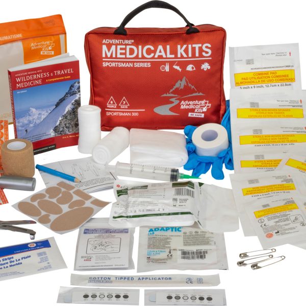 Adventure Medical Kits 01050300 Sportsman 300 Medical Kit Treats Injuries/Illnesses Waterproof Red