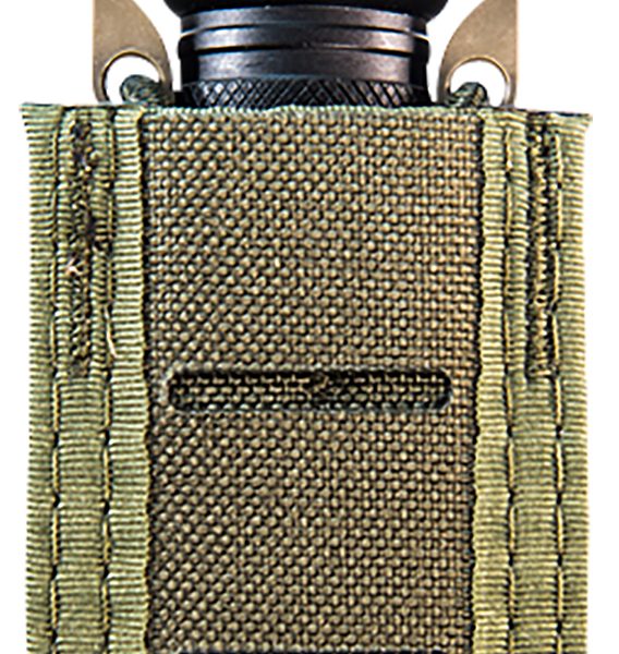 High Speed Gear 41PT00OD TACO Duty Single Pistol Mag, OD Green Nylon with MOLLE Exterior, Fits MOLLE & 2" Belt
