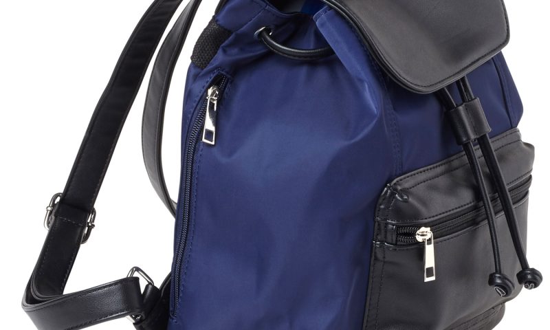 Bulldog BDP065 Backpack Style Purse w/Holster Leather Navy w/Black Accents
