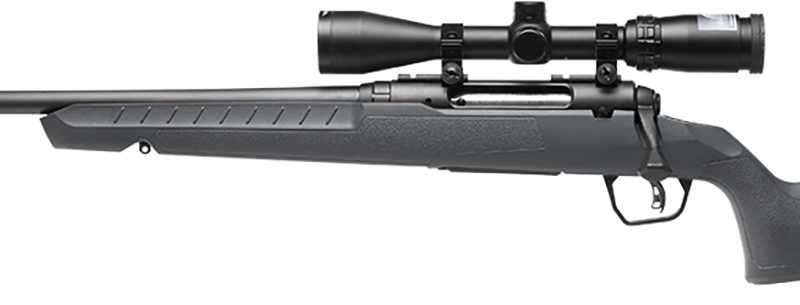 Savage Arms 32210 Axis 2 XP Combo 350 Legend 4+1 18" Black Sporter Barrel, Black Drilled & Tapped Steel Receiver, Fixed Gray Synthetic Stock, Left Hand, Boresighted 3-9x40